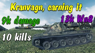 World of Tanks - Kranvagn 9k damage, 10 kills and 13k Wn8
