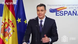Declaración de Pedro Sánchez desde Bruselas