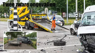 4K VEHICLE RECOVERY - TWO HEAVY ACCIDENTS