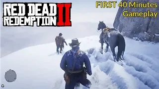 Red Dead Redemption 2 - First 40 Minutes Gameplay - PS4 PRO (RDR2)