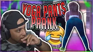 PRETTYBOYFREDO YOGA PANTS PRANK REACTION VIDEO #FUNNY