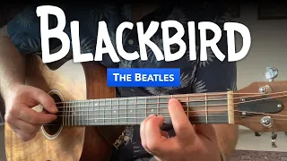 🎸 Blackbird • Guitar lesson w/ easy & advanced tabs (The Beatles)