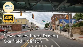 【4K60】 New Jersey Local Driving: Garfield - Clifton