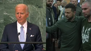 Biden and Ukrainian President Zelenskyy speak at UN General Assembly