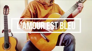 【クラシックギター】恋は水色（L'amour est bleu）