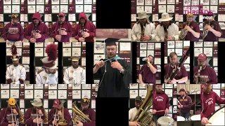 Band teacher plays "Pomp and Circumstance" on 22 instruments for seniors