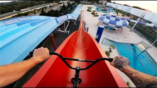 *NO BRAKES* BMX IN A WATERPARK! (IBIZA)