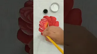 #shots Rosa Vermelha Pintura em tecido - Parte 2 - Bruno Silva