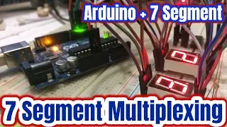 7 Segment display Multiplexing with 74HC595 Shift Register Using Arduino