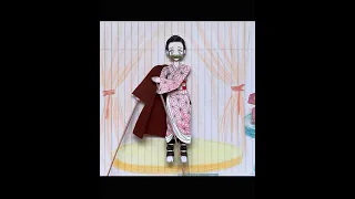 네즈코가 옷을 입어요 / Nezuko's getting dressed / 禰豆子在穿和服