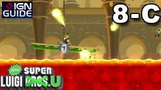 New Super Luigi U 3 Star Coin Walkthrough - Peach's Castle: Current Event