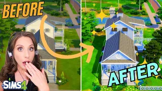 Renovating the *WORST* base game house but every room is a DIFFERENT PACK | Sime 4 Build Challenge