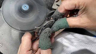 Removing deep pits from a Rolex watch