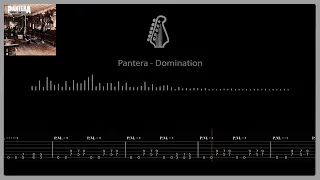 Pantera - Domination Guitar Backing Track + Tabs (Instrumental)