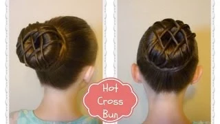 Hot Cross Bun Hairstyle - Dance Hair, Ballet Bun