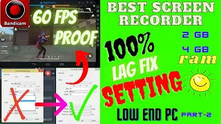 How To Record Games With No Lag or FPS Drop | Bandicam Best Settings | Part-2