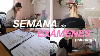 SEMANA de EXÁMENES FINALES de la UNIVERSIDAD {tercer año} PSICOLOGÍA