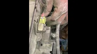 Disconnect Yellow Plug for Impact Sensor. Nissan Infiniti Two-Stage Connector