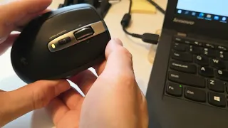 Logitech MX Anywhere mouse reset by holding down right mouse button during power up to clear error