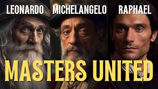 MASTERS UNITED: Leonardo, Michelangelo, Raphael as you've never seen them before.