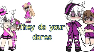 They do your dares •|• Gacha video •|• 1K sub thanks video •|•