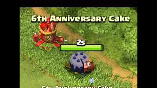 What Happens If You Remove 6th Anniversary Cake In Clash of Clans?