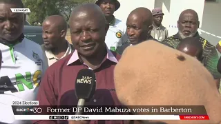 2024 Elections | Former Deputy President David Mabuza votes in Barberton