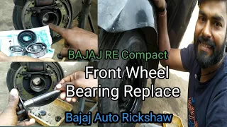 How To Replace a Front Wheel Bearing  Bajaj Auto Rickshaw  2stock 4stock