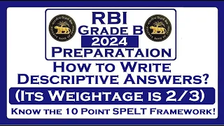 RBI Grade B Phase 2: How to Write Descriptive Answers?