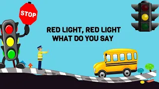 red light red light what do you say?? kids nursery poem (rhyme)