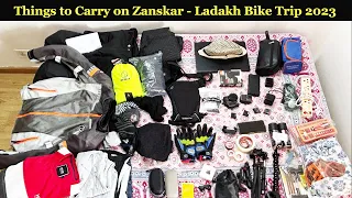 Zanskar Ladakh Bike Trip 2023 Preparation Done | Things to Carry | Freeway Rider