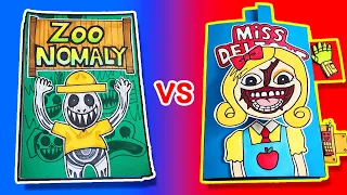 Zoonomaly🐣 vs Poppy Playtime Chapter 3😈 (Game Book Battle, Horror Game, Paper Play)