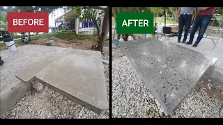 Step by step DIY tutorial on how to polish concrete using a hand held grinder:Polished Concrete Cebu