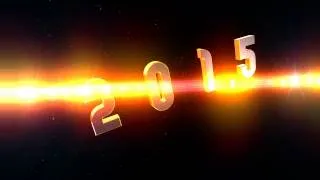 2015 Year Logo 4K space Style UHD Background Animation Video