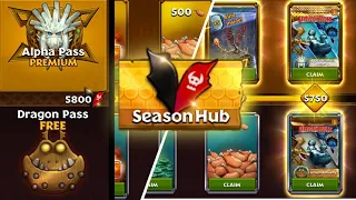 Claiming All Rewards in the Season Hub (extra nodes not included) | Dragons: Rise of Berk