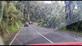 Car crash, Black Spur Healesville Dec 2020