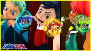 DinoCore ✨ Super God Fire Dragon, Fiery Red Fire Power ✨Super Heroes Gathering✨ Kids Movies 2024