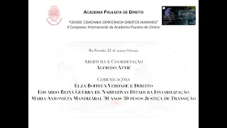 II Congresso Internacional da Academia Paulista de Direito 8a Sessão