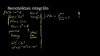 Mat2 7 1  Nenoteiktais integrālis