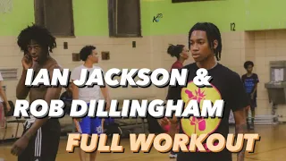 Ian Jackson & Rob Dillingham full Workout w/ Thr3d World Training in The Bronx before SLAM game!