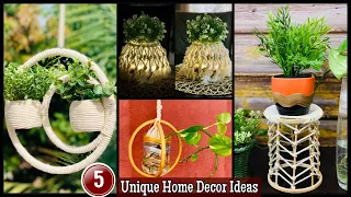 5 EYE CATCHY Home Decorating Ideas with PLANTS| Plant Decoration Ideas| gadac diy| Handmade Crafts