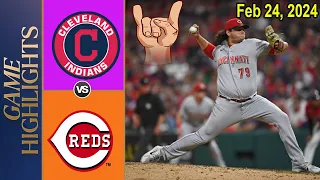 Guardians vs Reds Spring Training 02/23/24 | MLB Highlights 2024