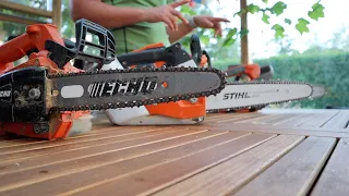 STIHL msa 161t vs. Husqvarna T540i XP vs. Husqvarna T535i XP vs. Echo DCS-2500T