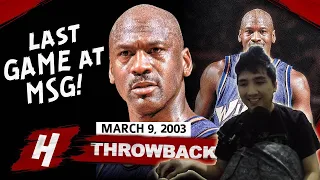 Michael Jordan 39 PTS -  LAST GAME at the MADISON SQUARE GARDEN  | REACTION