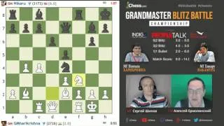 Харикришна - Накамура, 24 партия, 1+1. Блиц Chess.com 1/4, 04.05.2016