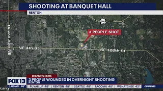 3 injured in Renton banquet hall shooting | FOX 13 Seattle