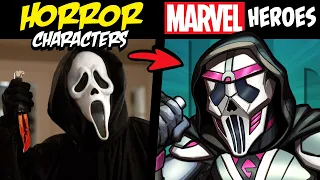 What if FAMOUS HORROR CHARACTERS Were MARVEL SUPERHEROES?! P3 (Stories & Speedpaint)