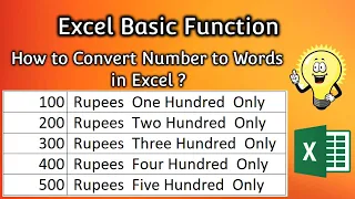 How to Convert Number to Words in Excel in Tamil