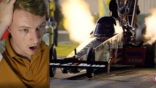 British Guy's First Time Reaction to NHRA Fire Breathing Monsters