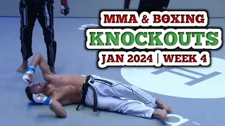 MMA & Boxing Knockouts, January 2024 | Week 4